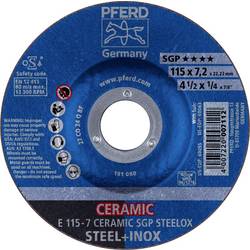 PFERD TOOLS 62211300 E 115-7 CERAMIC SGP STEELOX brusný kotouč lomený Průměr 115 mm Ø otvoru 22.23 mm nerezová ocel, ocel 10 ks