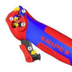 Knipex 16 50 145 SB odizolovací nůž Vhodné pro odizolovací kleště Kulaté kabely 7 mm (max)