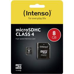 Intenso Intenso - Flash-Speicherkarte - 8 GB - SDHC paměťová karta microSDHC 8 GB Class 4 vč. SD adaptéru