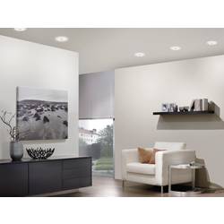 Paulmann 92907 Whirl LED vestavné svítidlo, LED, pevně vestavěné LED, 4.9 W, hliník (kartáčovaný), saténová, sada 3 ks