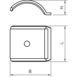 OBO Bettermann 1199900 Kryt kabelové svorky 1 ks kov