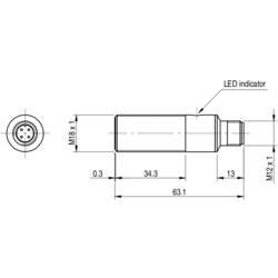 MD Micro Detectors indukční snímač PFK1/BP-3H