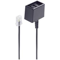 Shiverpeaks telefonní adaptér [1x RJ45 zástrčka 8p4c - 1x telefonní zásuvka TAE-NFN] 0.15 m černá