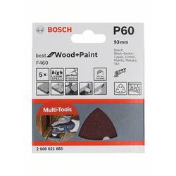 Bosch Accessories Bosch Power Tools 2608621685 brusný papír pro delta brusky Zrnitost 60 (d x š) 93 mm x 93 mm 5 ks