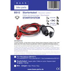 BAAS Startsystem BS12 startovací kabely 6 mm² měď 1.50 m s kovovými kleštěmi