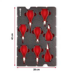 Einhell Elektronik Zangen-Set 8-tlg. Einleger Pad, 370523 vložka