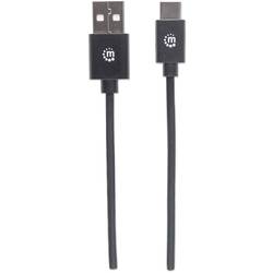 Manhattan USB kabel USB 2.0 USB-A zástrčka, USB-C ® zástrčka 0.50 m černá 354912