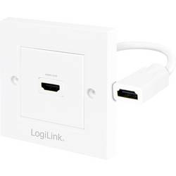 LogiLink AH0014 HDMI adaptér [1x HDMI zásuvka - 1x HDMI zásuvka] bílá 0 m