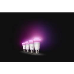 Philips Hue sada 4 LED žárovek 871951432840200 Energetická třída (EEK2021): F (A - G) Hue White & Col. Amb. Viererpack 4x570lm 60W E27 9 W teplá až studená bílá