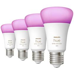 Philips Hue sada 4 LED žárovek 871951432840200 Energetická třída (EEK2021): F (A - G) Hue White & Col. Amb. Viererpack 4x570lm 60W E27 9 W teplá až studená bílá