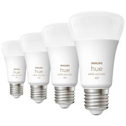 Philips Hue sada 4 LED žárovek 871951432840200 Energetická třída (EEK2021): F (A - G) Hue White & Col. Amb. Viererpack 4x570lm 60W E27 9 W teplá až studená bílá