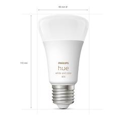 Philips Hue sada 4 LED žárovek 871951432840200 Energetická třída (EEK2021): F (A - G) Hue White & Col. Amb. Viererpack 4x570lm 60W E27 9 W teplá až studená bílá