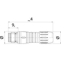 binder 99 9226 400 08 Subminiaturní kulatý konektor , 1 ks