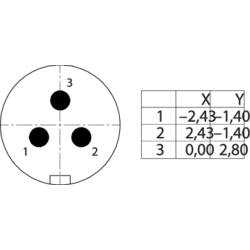 binder 99 9105 400 03 Subminiaturní kulatý konektor , 1 ks