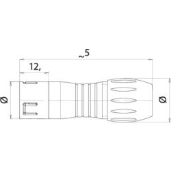 binder 99 9105 400 03 Subminiaturní kulatý konektor , 1 ks