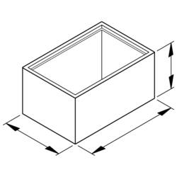 OKW A8045150 modulová krabička 45 x 30 x 15 ABS černá 1 ks