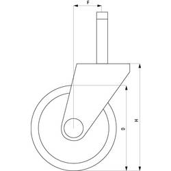 Blickle 854291 LKDB-PUA 75G-RA-ES Dvojité plastové otočné pojezdové kolečko Ø kola: 75 mm nosnost (max.): 75 kg 1 ks