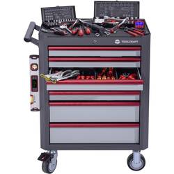 TOOLCRAFT 96029C702 dílenský vozík Barva: šedá, antracitová, červená