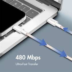 LogiLink Kabel USB-C USB 2.0 USB-C ® zástrčka 0.5 m růžová stíněný CU0343