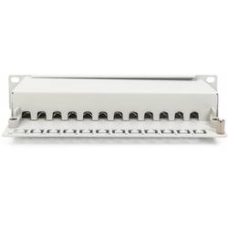 Digitus DN-91612S-EA-G 12 portů síťový patch panel 254 mm (10) CAT 6A 1 U vícebarevná osazený