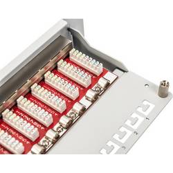 Digitus DN-91612S-EA-G 12 portů síťový patch panel 254 mm (10) CAT 6A 1 U vícebarevná osazený
