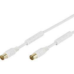 Vivanco antény, SAT kabel 3 m 100 dB pozlacené kontakty bílá