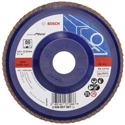 Bosch Accessories 2608607367 X551 vějířový brusný kotouč Průměr 125 mm Ø otvoru 22.33 mm Zrnitost 80 ocel 1 ks