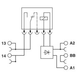 Phoenix Contact PLC-RPT-120UC/ 1AU/SEN reléový modul, 120 V/AC, 50 mA, 1 spínací kontakt, 1 ks