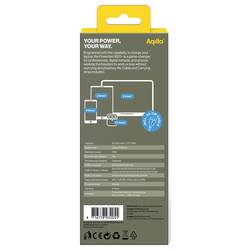 Aqiila B20+B powerbanka Li-Pol, 20000 mAh, USB-A, USB-C®, černá