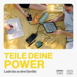 Aqiila B20+B powerbanka Li-Pol, 20000 mAh, USB-A, USB-C®, černá