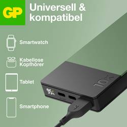GP GPACCM10C000 powerbanka Li-Pol, 10000 mAh, USB-A, USB-C®, mechově zelená
