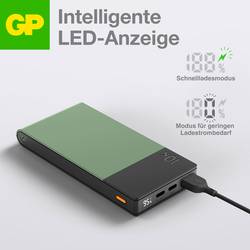 GP GPACCM10C000 powerbanka Li-Pol, 10000 mAh, USB-A, USB-C®, mechově zelená
