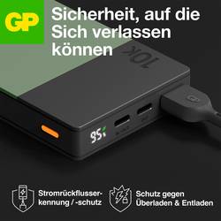 GP GPACCM10C000 powerbanka Li-Pol, 10000 mAh, USB-A, USB-C®, mechově zelená