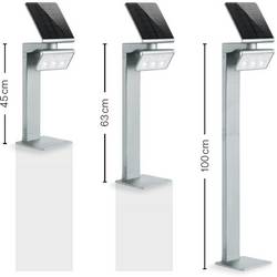 Steinel 671211 Xsolar GL-S venkovní solární stojanové světlo s PIR senzorem LED pevně vestavěné LED 1.2 W stříbrná
