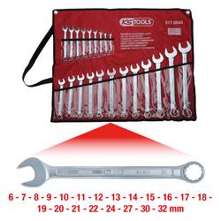 KS Tools 517.0043 sada očkoplochých klíčů 21dílná Délka klíče (cm) (jen pro nadpis) 32 mm