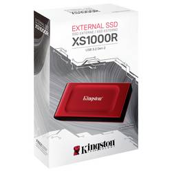 Kingston XS1000 2 TB, externí SSD disk, USB-C®, červená