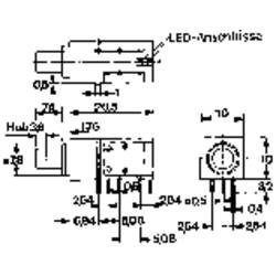 Mentor R-T, 1844.6835 tlačítko, 60 V DC/AC, 0.5 A, 1 ks