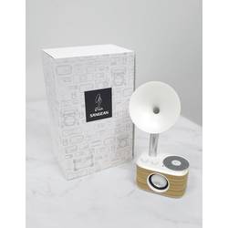 Sangean WR-45 White A500433 stolní rádio, FM, AUX, Bluetooth, s akumulátorem, bílá