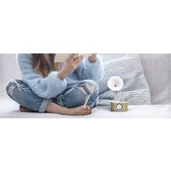 Sangean WR-45 White A500433 stolní rádio, FM, AUX, Bluetooth, s akumulátorem, bílá