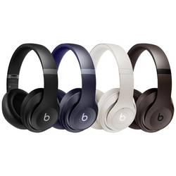 Beats Studio Pro sluchátka uzavřená (Over Ear) Bluetooth®, kabelová stereo černá Potlačení hluku složitelná Hi-Fi