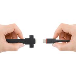 Renkforce USB kabel USB 3.2 Gen1 USB-C ® zástrčka, USB-C ® zásuvka 0.25 m černá lze šroubovat, flexibilní provedení RF-3415030