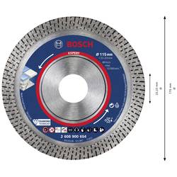 Bosch Accessories 2608900654 EXPERT HardCeramic diamantový řezný kotouč Průměr 115 mm Ø otvoru 22.23 mm kámen, beton, cihla, obklady 1 ks
