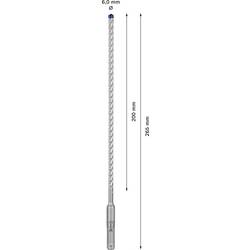Bosch Accessories EXPERT SDS plus-7X 2608900162 příklepový vrták 10dílná 6 mm Celková délka 265 mm SDS plus 10 ks
