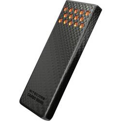 NiteCore powerbanka Li-Ion, 10000 mAh, Průchozí nabíjení, USB-C®, oranžová, antracitově šedá, Venkovní, Možnost současného nabíjení a vybíjení