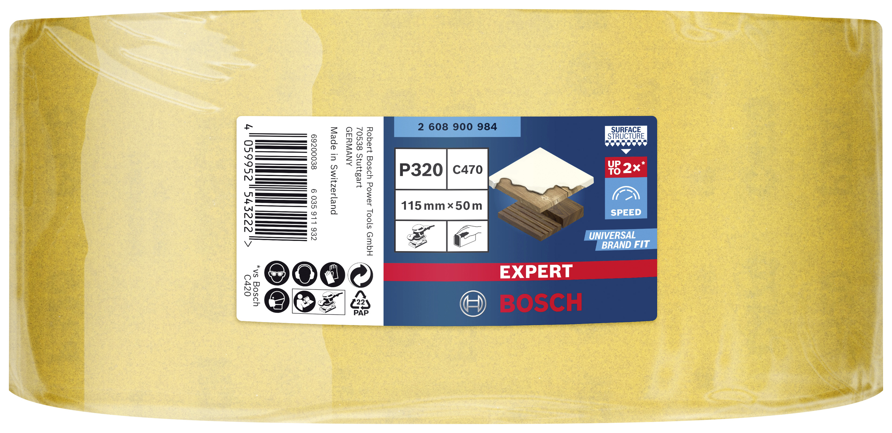 Bosch Accessories EXPERT C470 2608900984 brusná role bez otvorů Zrnitost 320 1 ks