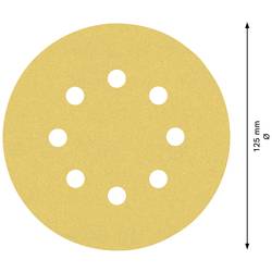 Bosch Accessories EXPERT C470 2608900912 brusné papíry pro excentrické brusky s otvory Zrnitost 120 (Ø) 125 mm 50 ks