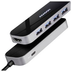 AXAGON HMC-6H4A USB Hub 5 portů HDMI™, USB-C® (s napájením), USB 3.0 USB 3.0, USB 3.2 Gen1, HDMI 1.4 5 GBit/s