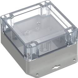 TRU COMPONENTS 6U07111106639 TC-13865292 Průmyslová skříň 136.5 x 106.5 x 60.1 polykarbonát světle šedá, transparentní 1 ks