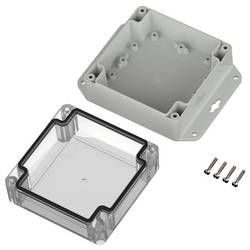 TRU COMPONENTS 6U07111106639 TC-13865292 Průmyslová skříň 136.5 x 106.5 x 60.1 polykarbonát světle šedá, transparentní 1 ks