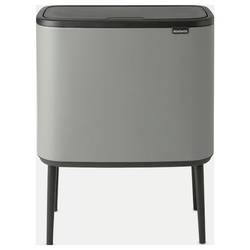 brabantia Bo Touch Bin 127229 odpadkový koš, 33 l, ocel, (d x š x v) 312 x 540 x 680 mm, šedá, se separačním systémem, 1 ks